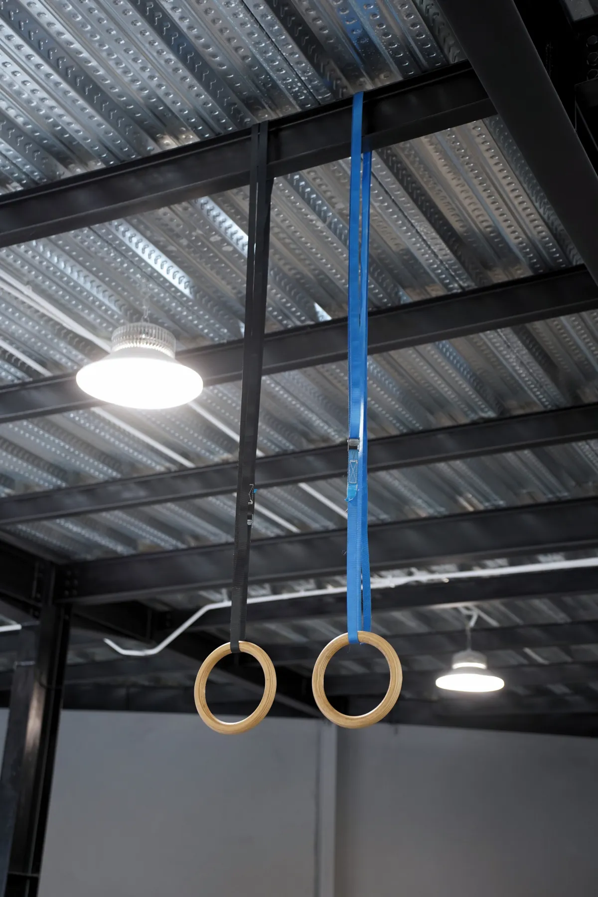 Gymnastic rings on the LEGION IX training floor