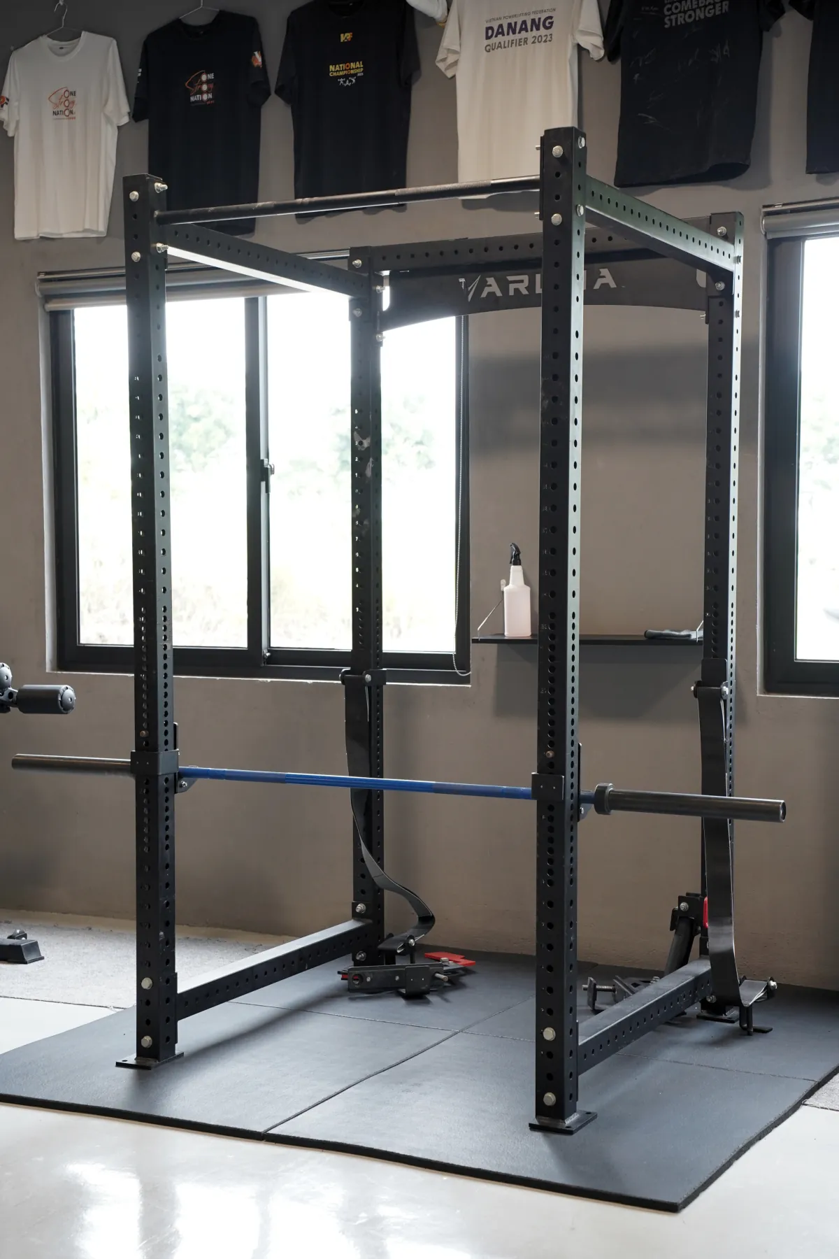 Power rack on the LEGION IX training floor
